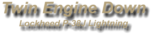 Twin Engine Down Lockheed P-38J Lightning